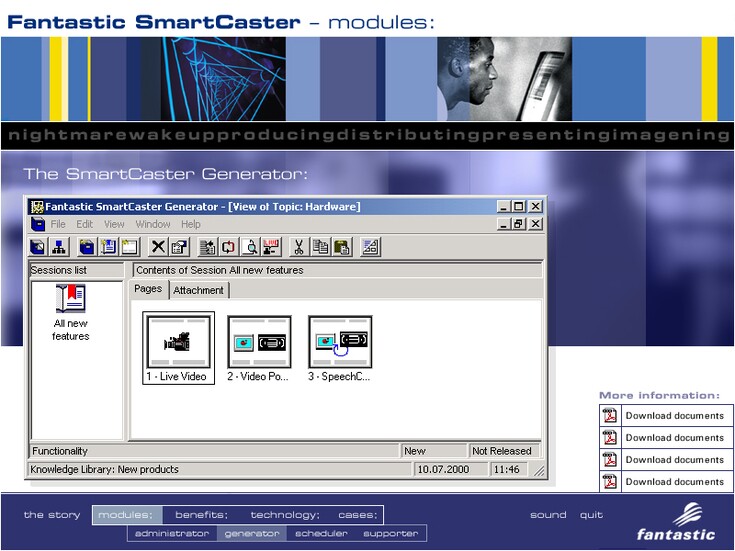 Referenzen Bilder CD-ROM «Smart Caster»