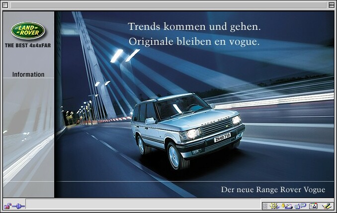 Referenzen Bilder Microsite Range Rover