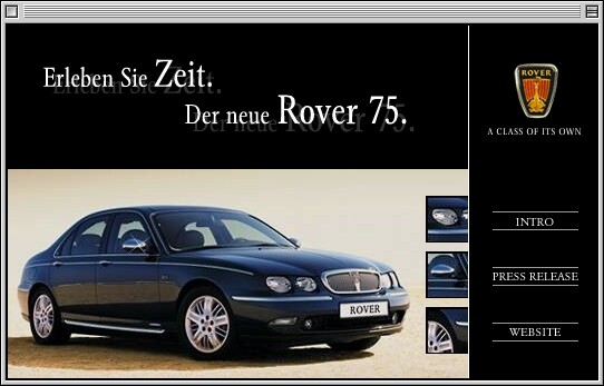 Referenzen Bilder Microsite Rover 75