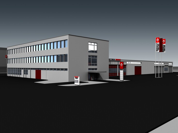 Referenzen Bilder 3D-Modell Hauptsitz