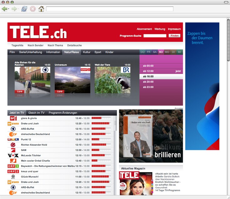 Referenzen Bilder TV-Portal