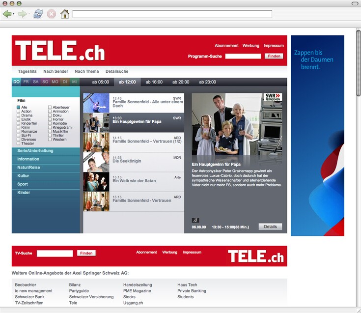 Referenzen Bilder TV-Portal