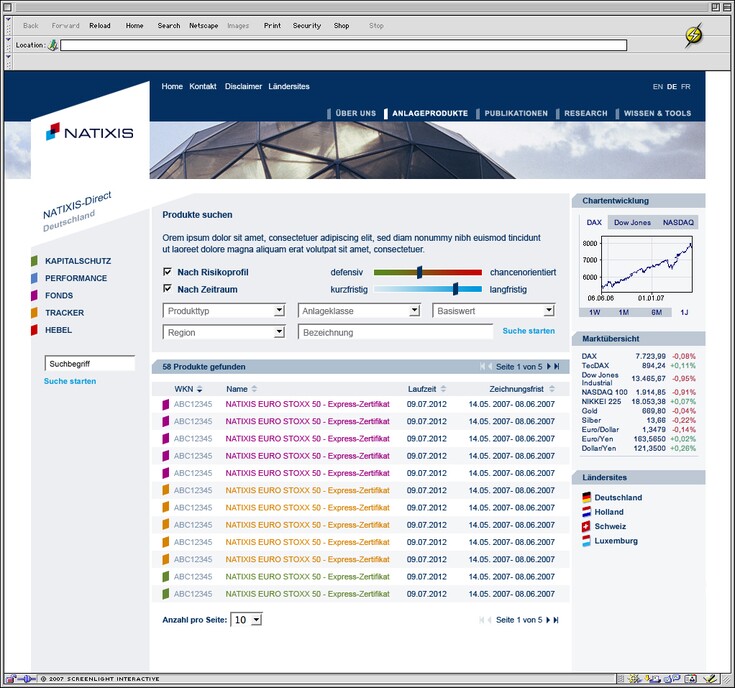 Referenzen Bilder Finanzportal