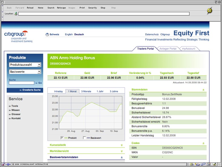 Referenzen Bilder Finanzportal