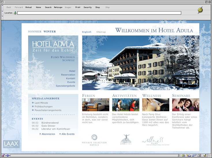 Referenzen Bilder Hotel-Website