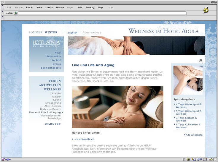 Referenzen Bilder Hotel-Website