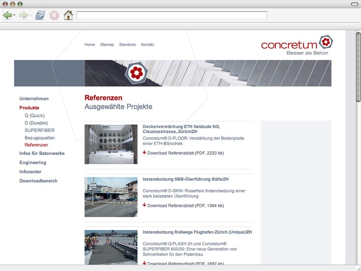 Referenzen Bilder Website