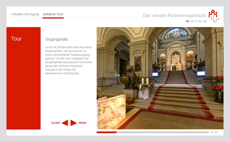 Referenzen Bilder Parlament Virtuell