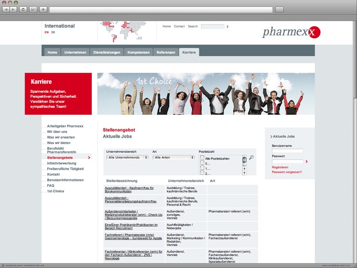 Referenzen Bilder Website-Plattform