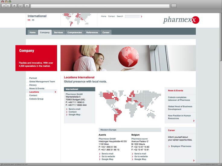 Referenzen Bilder Website-Plattform