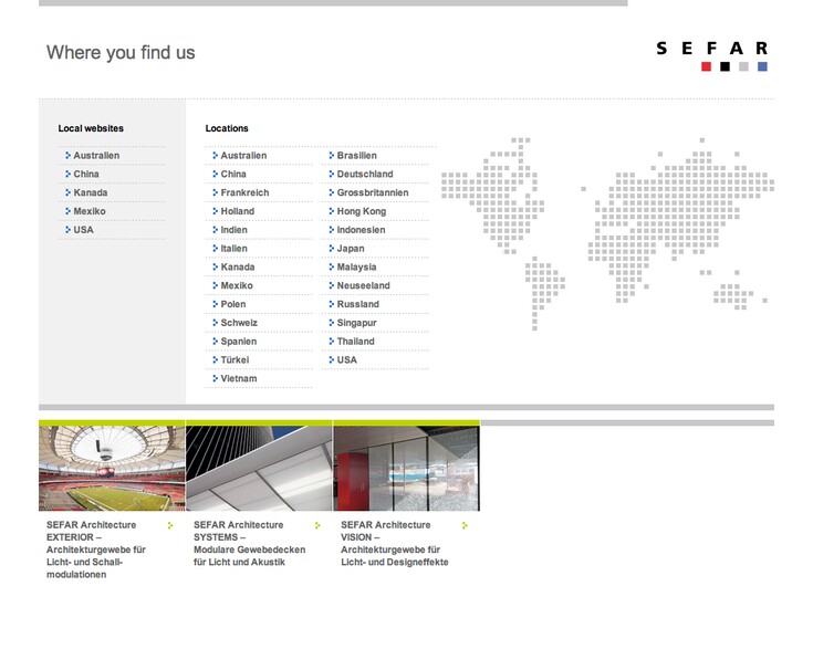 Referenzen Bilder Globale Websites