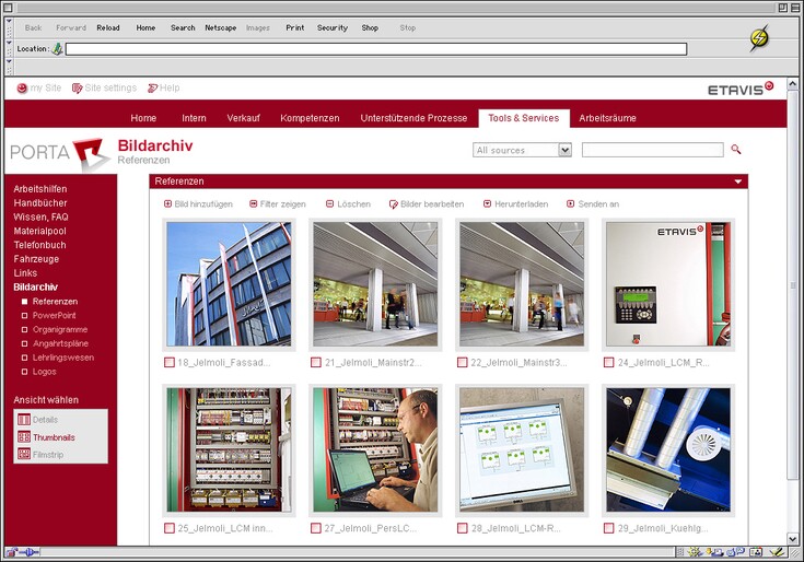 Referenzen Bilder Enterprise Portal